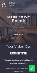 Interior design website aganya